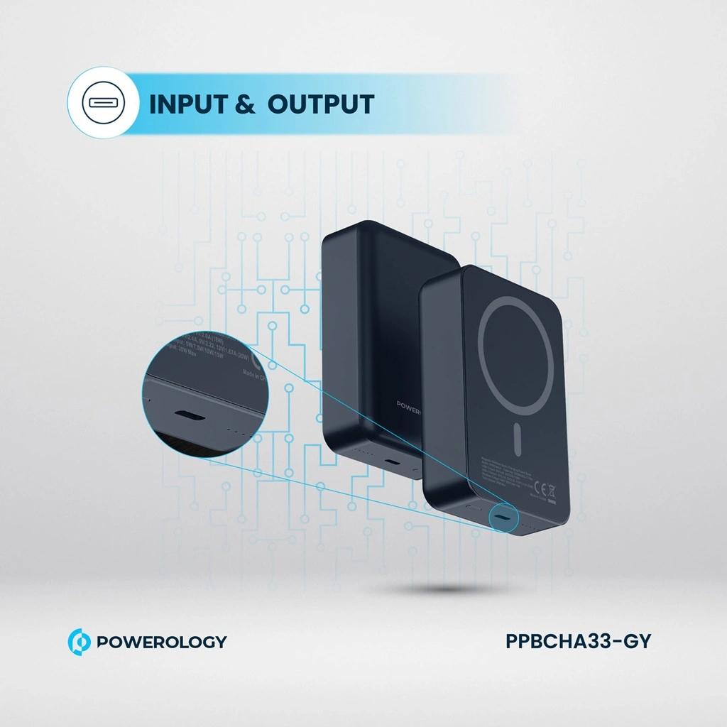 پاوربانک مگ سیف پاورولوژی مدل PP033 ظرفیت 20000میلی امپر ساعت