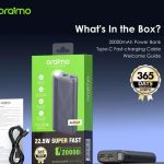پاوربانک اورایمو مدل Traveler 22.5 PD ظرفیت 20000 میلی امپر ساعت