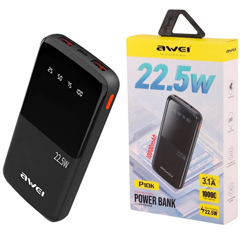 پاوربانک اوی مدل p10k ظرفیت 10000میلی امپر ساعت