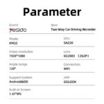 دوربین ثبت وقایع خودرو یسیدو مدل YESIDO KM22