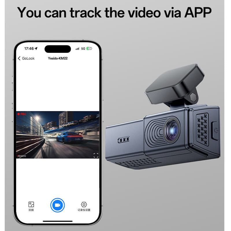 دوربین ثبت وقایع خودرو یسیدو مدل YESIDO KM22
