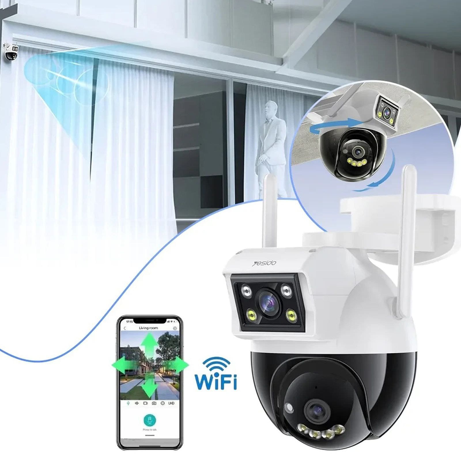 دوربین ثبت وقایع مداربسته یسیدو مدل YESIDO KM12