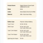 پاوربانک اوی مدل p57k ظرفیت 20000میلی امپر ساعت